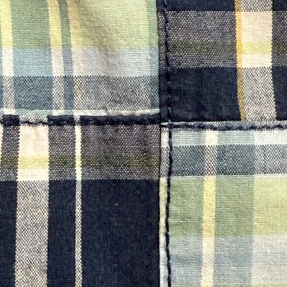 Canterbury Of New Zealand Shorts Mens Patchwork Plaid Cargo Size 34 - Picture 9 of 11